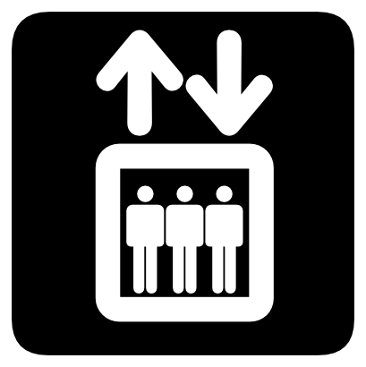 Download free arrow lift person icon